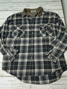 Vintage Columbia Plaid Flannel Button Down Shirt